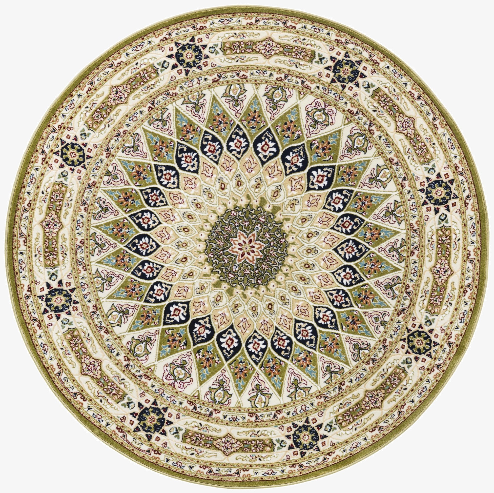 Primary image 5' 3 x 5' 3 Nain Design Round Rug