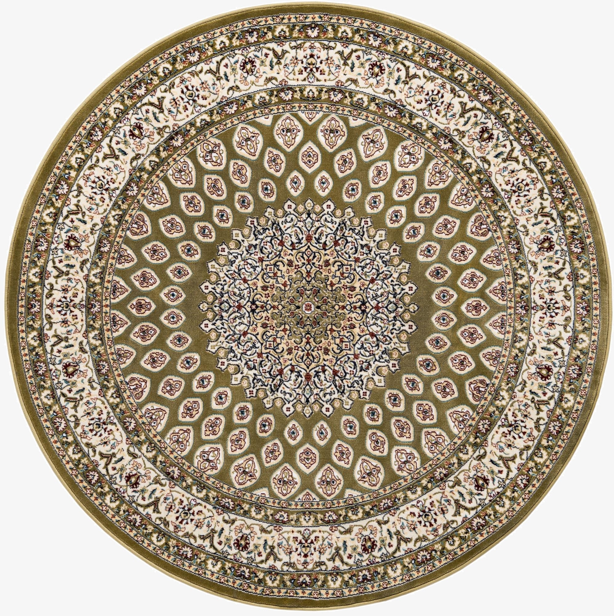 5' 3 x 5' 3 Nain Design Round Rug