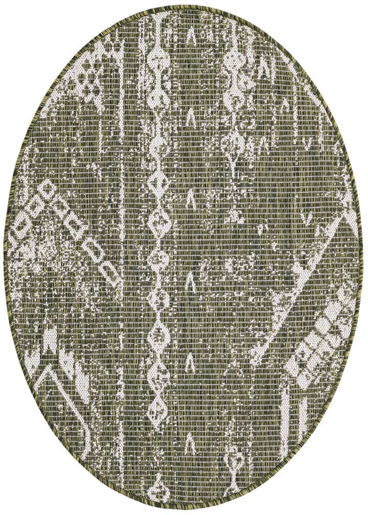 3' x 3' Easy-Clean Bohemian Indoor / Outdoor Round Rug