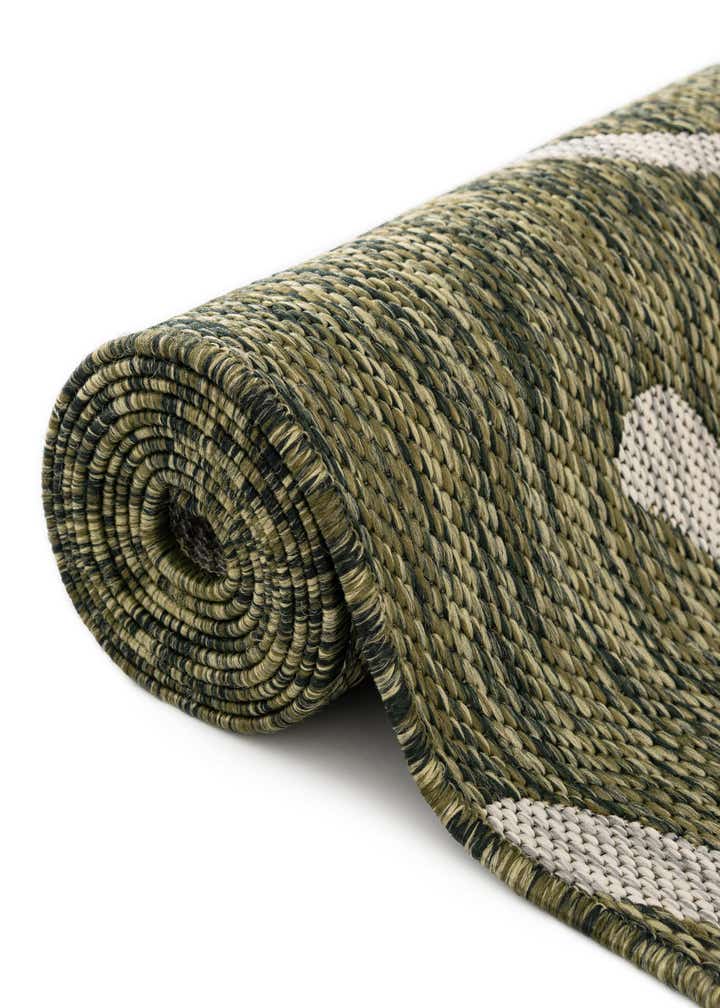 10' 8 x 10' 8 Easy-Clean Botanical Indoor / Outdoor Round Rug