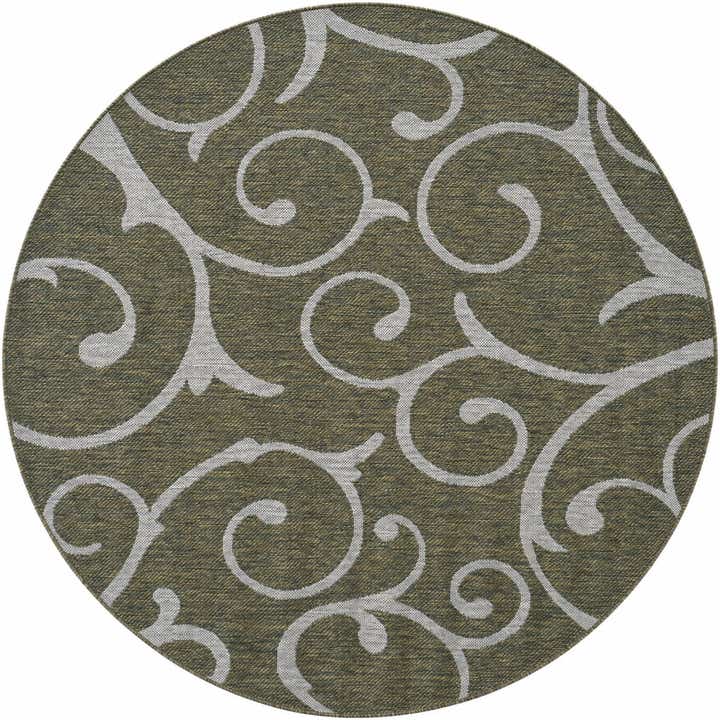 160cm x 160cm Fácil de limpiar Botanical Alfombra Comprar todos los estilos redondo