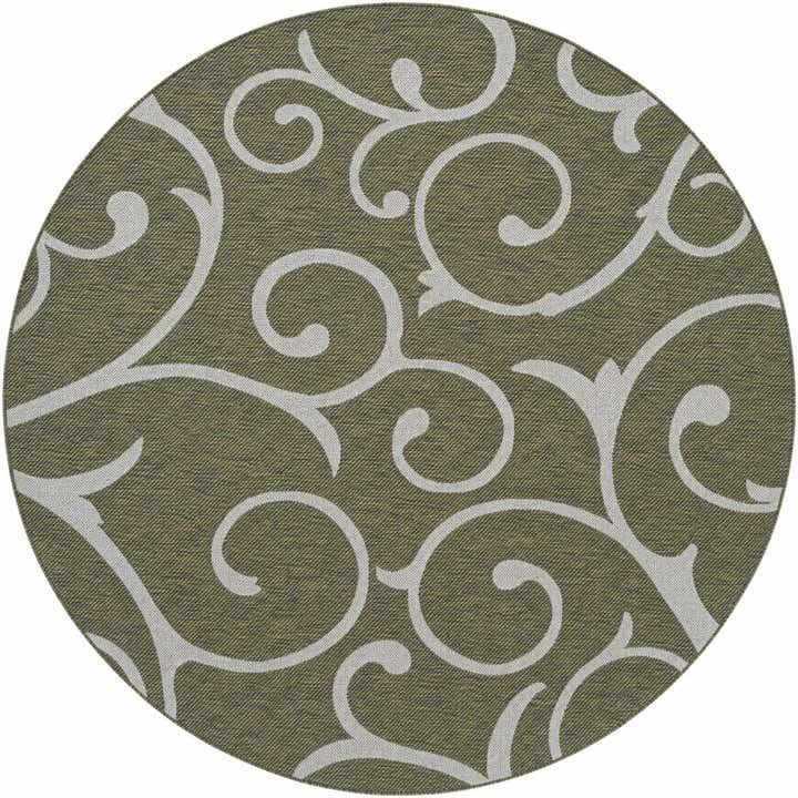 185cm x 185cm Fácil de limpiar Botanical Alfombra Comprar todos los estilos redondo