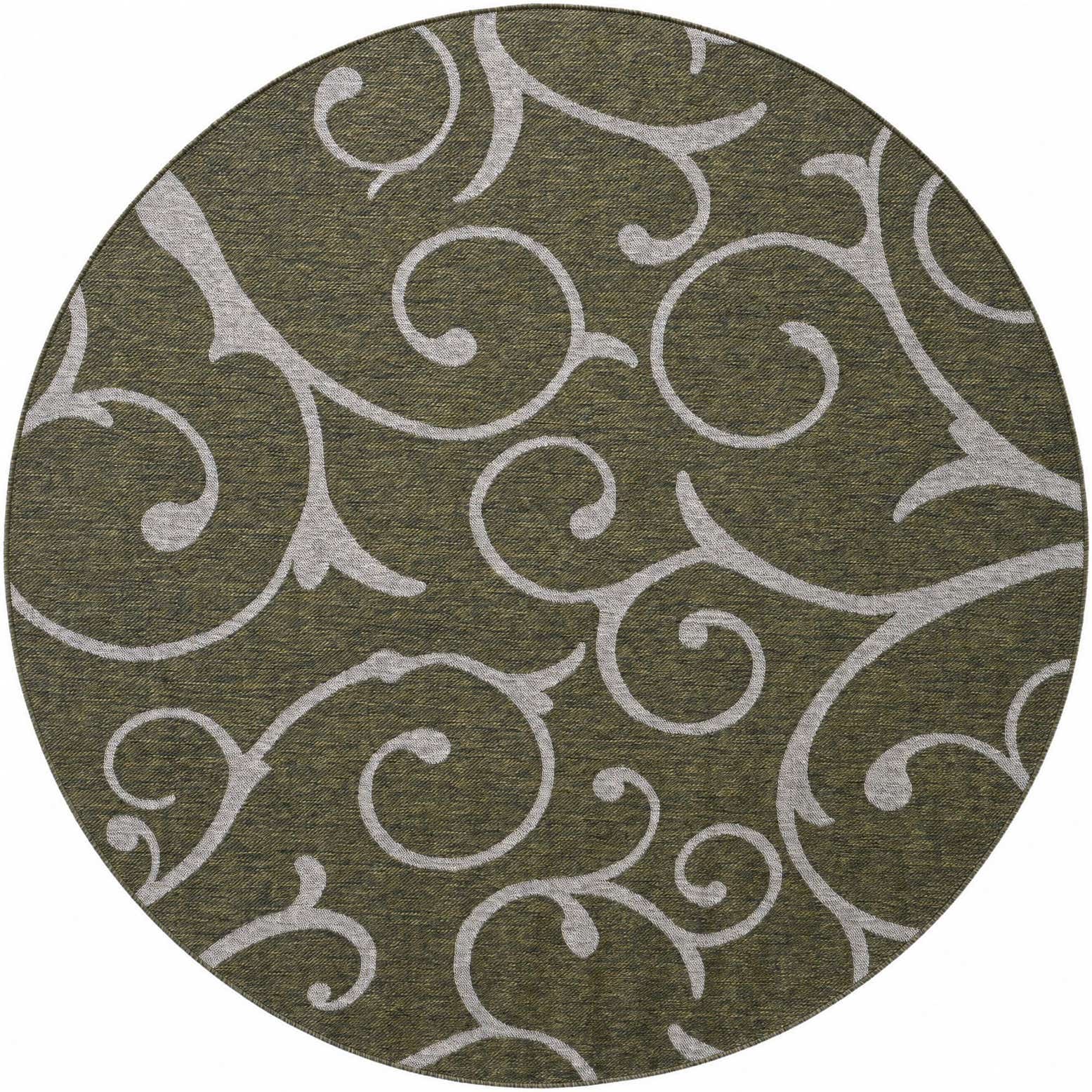 240cm x 240cm Fácil de limpiar Botanical Alfombra Comprar todos los estilos redondo