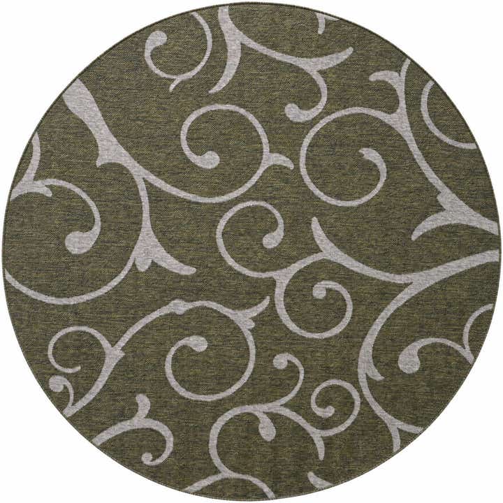 240cm x 240cm Fácil de limpiar Botanical Alfombra Comprar todos los estilos redondo