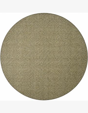 10' x 10' Easy-Clean Checkered Indoor / Outdoor Round Rug