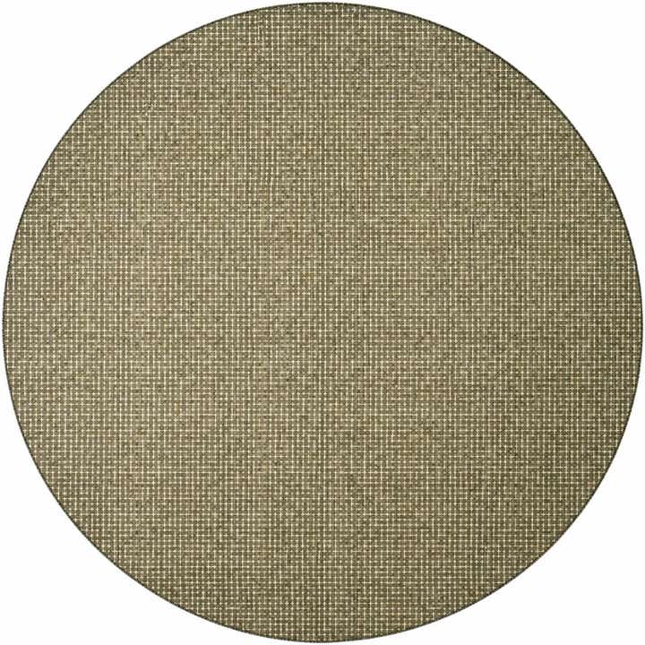 10' x 10' Easy-Clean Checkered Indoor / Outdoor Round Rug