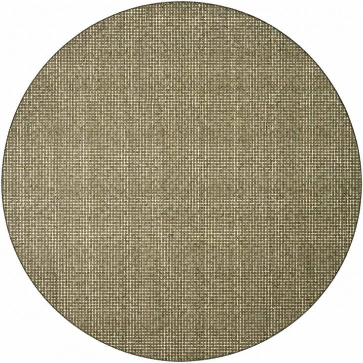Detail image of 10' x 10' Easy-Clean Checkered Indoor / Outdoor Round Rug