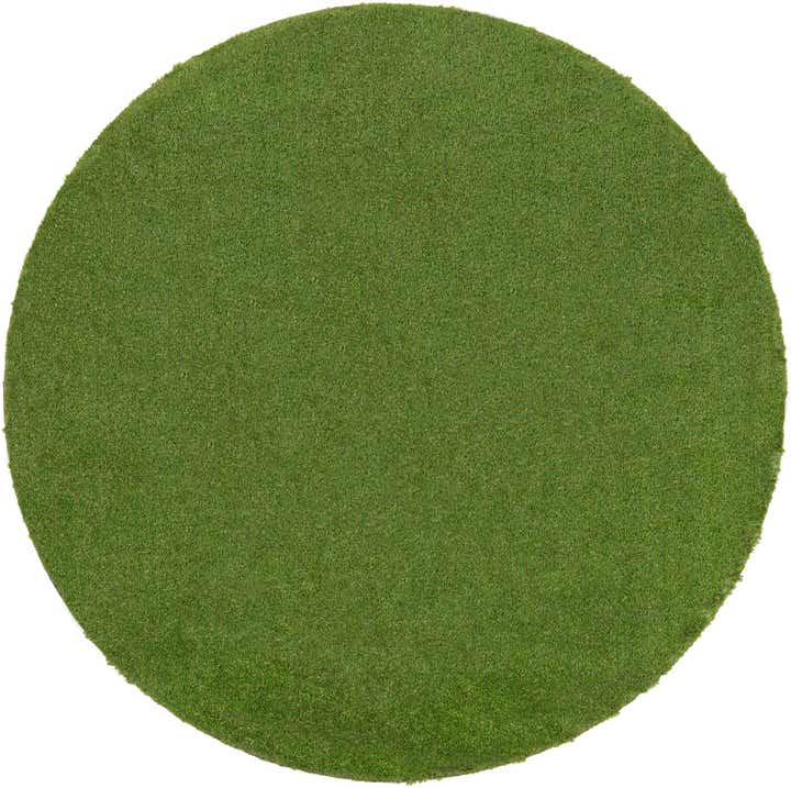 10' x 10' Easy-Clean Grass Indoor / Outdoor Round Rug