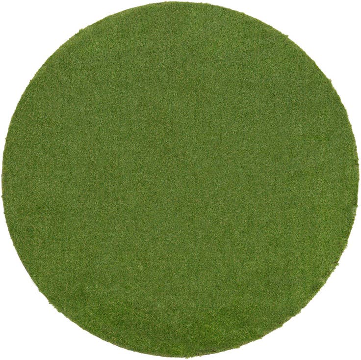Detail image of 10' x 10' Easy-Clean Grass Indoor / Outdoor Round Rug