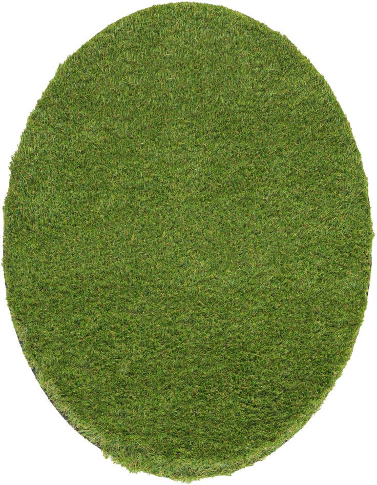 Detail image of 3' x 3' Easy-Clean Grass Indoor / Outdoor Round Rug
