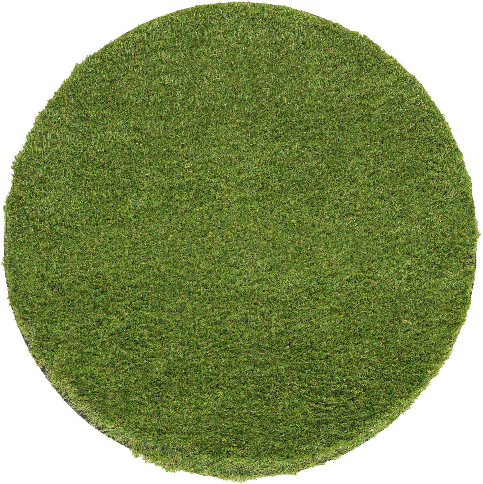 3' x 3' Easy-Clean Grass Indoor / Outdoor Round Rug