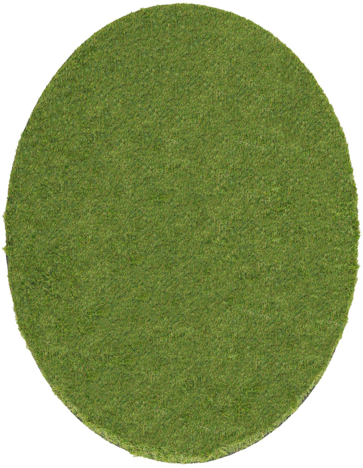 4' x 4' Easy-Clean Grass Indoor / Outdoor Round Rug