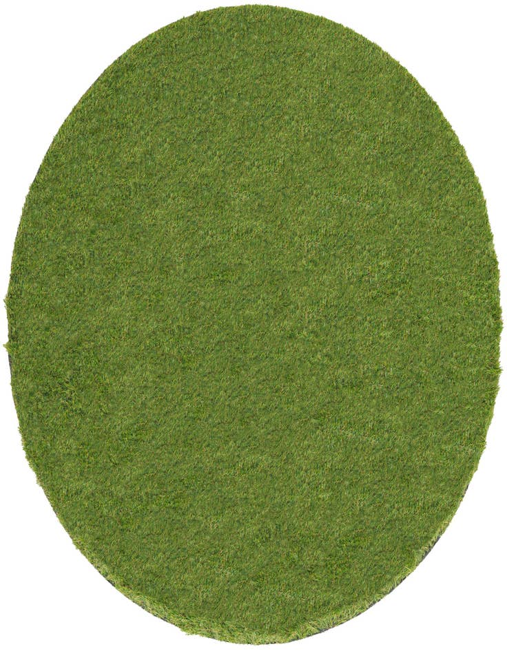 Detail image of 4' x 4' Easy-Clean Grass Indoor / Outdoor Round Rug