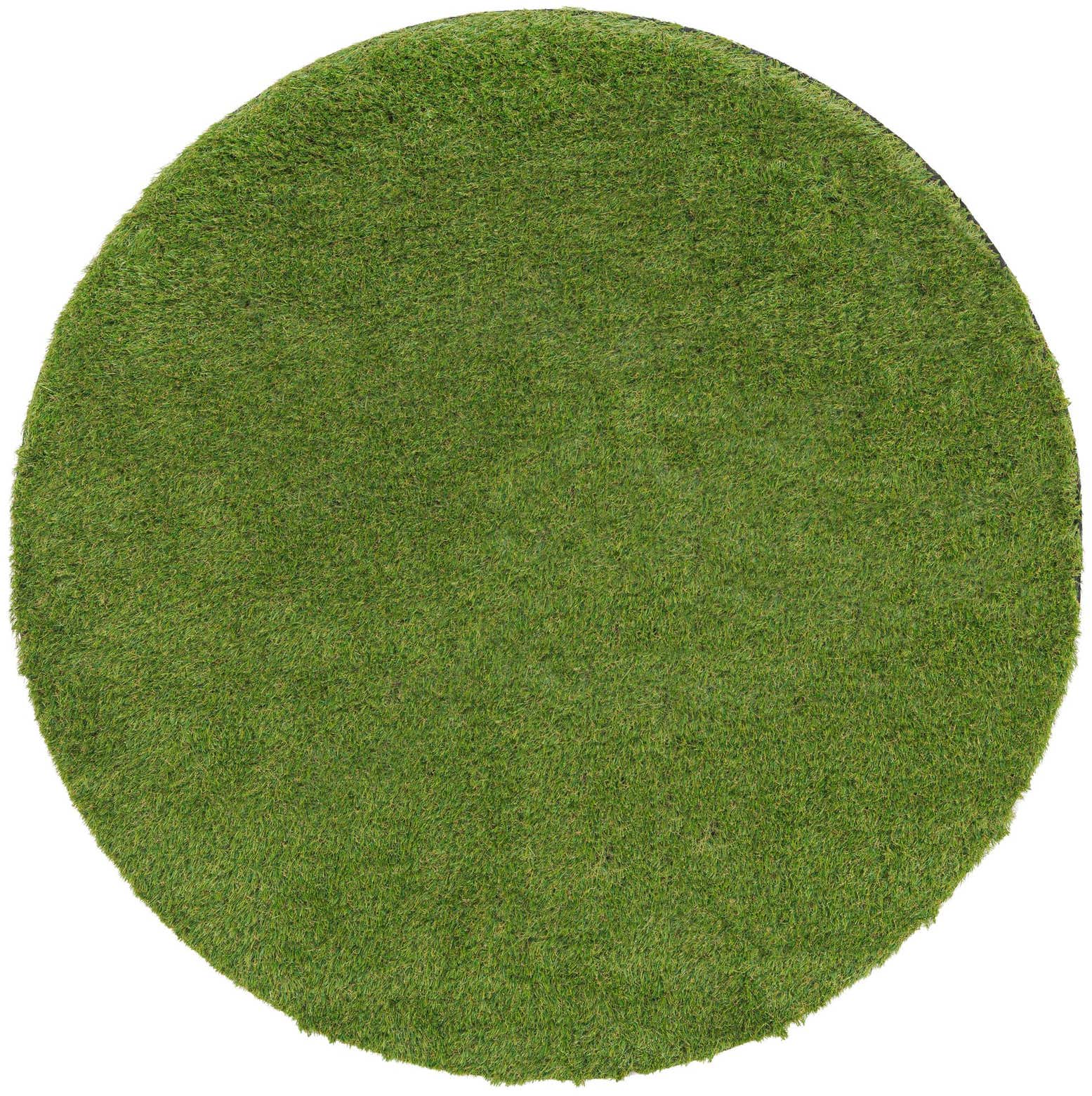 5' x 5' Easy-Clean Grass Indoor / Outdoor Round Rug