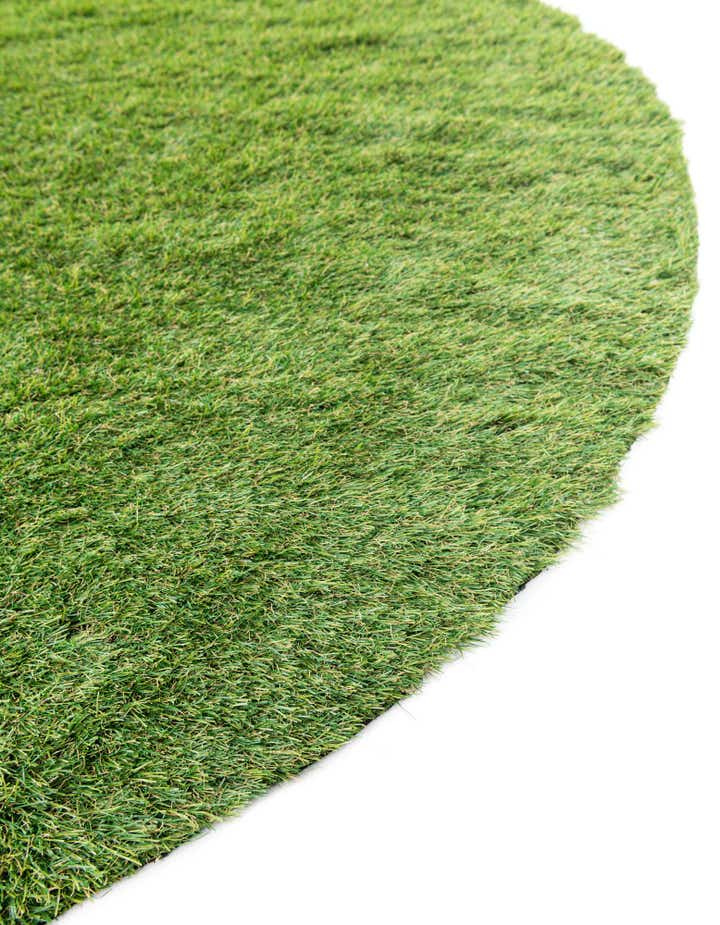 10' x 10' Easy-Clean Grass Indoor / Outdoor Round Rug