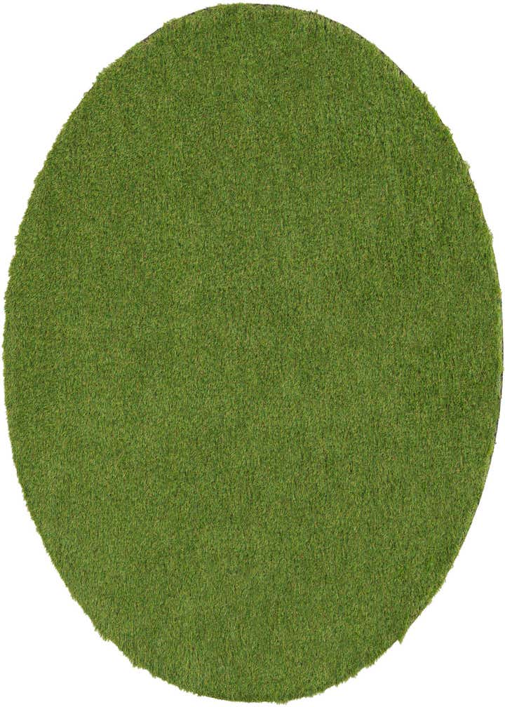 6' x 6' Easy-Clean Grass Indoor / Outdoor Round Rug