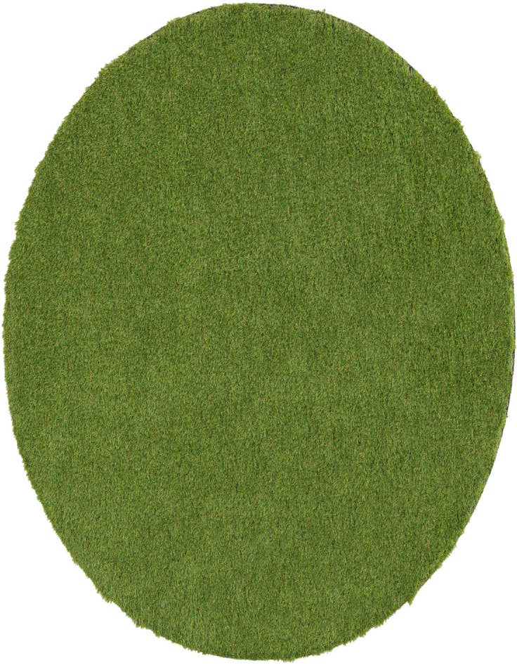 Detail image of 6' x 6' Easy-Clean Grass Indoor / Outdoor Round Rug