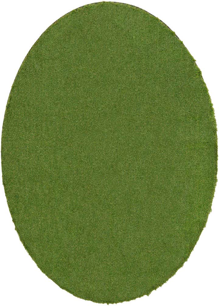 7' 10 x 7' 10 Easy-Clean Grass Indoor / Outdoor Round Rug