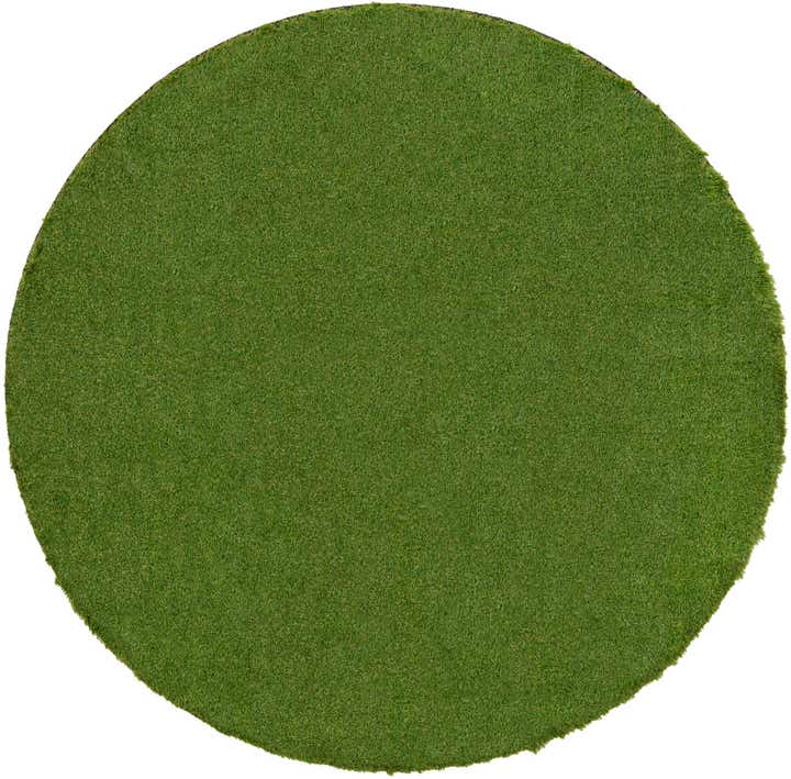12' x 12' Easy-Clean Grass Indoor / Outdoor Round Rug