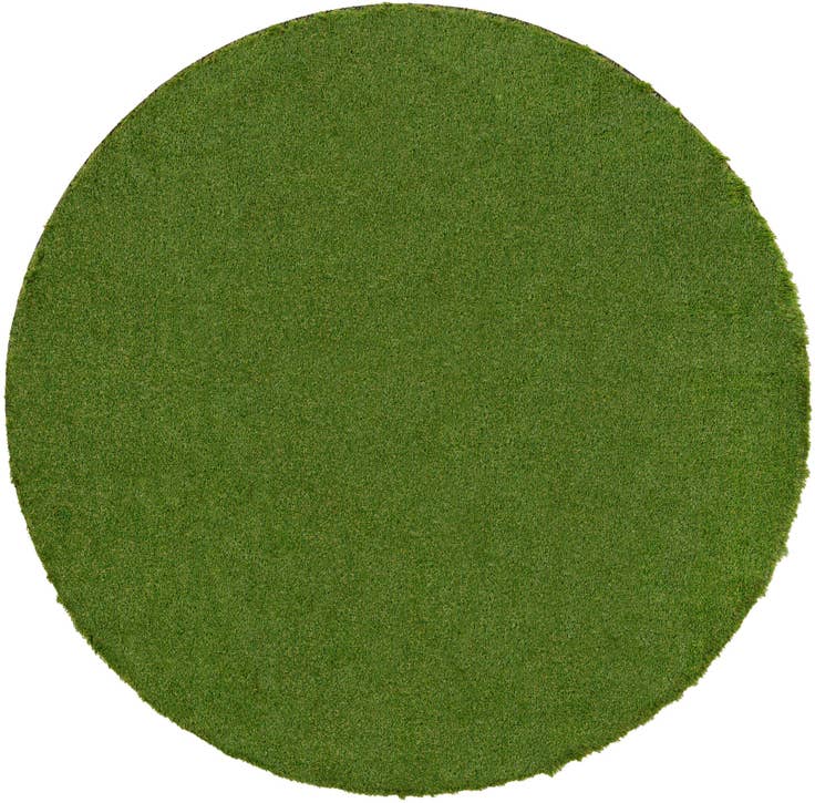 Detail image of 12' x 12' Easy-Clean Grass Indoor / Outdoor Round Rug