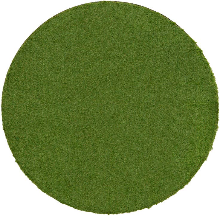 Detail image of 13' x 13' Easy-Clean Grass Indoor / Outdoor Round Rug