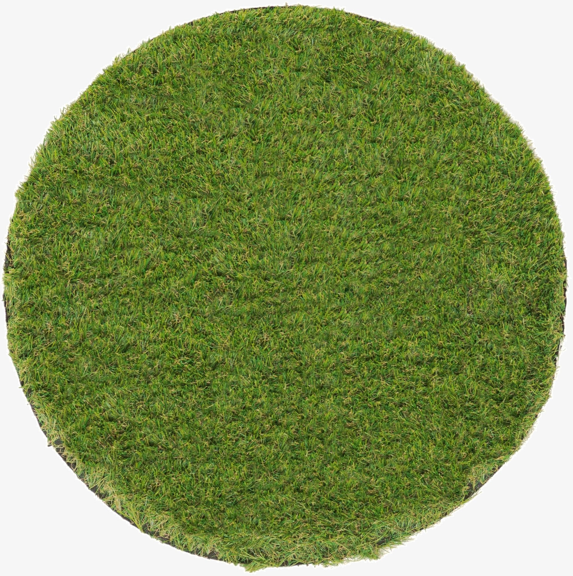 Primary image 2' 2 x 2' 2  Washable Grass Indoor / Outdoor Round Rug
