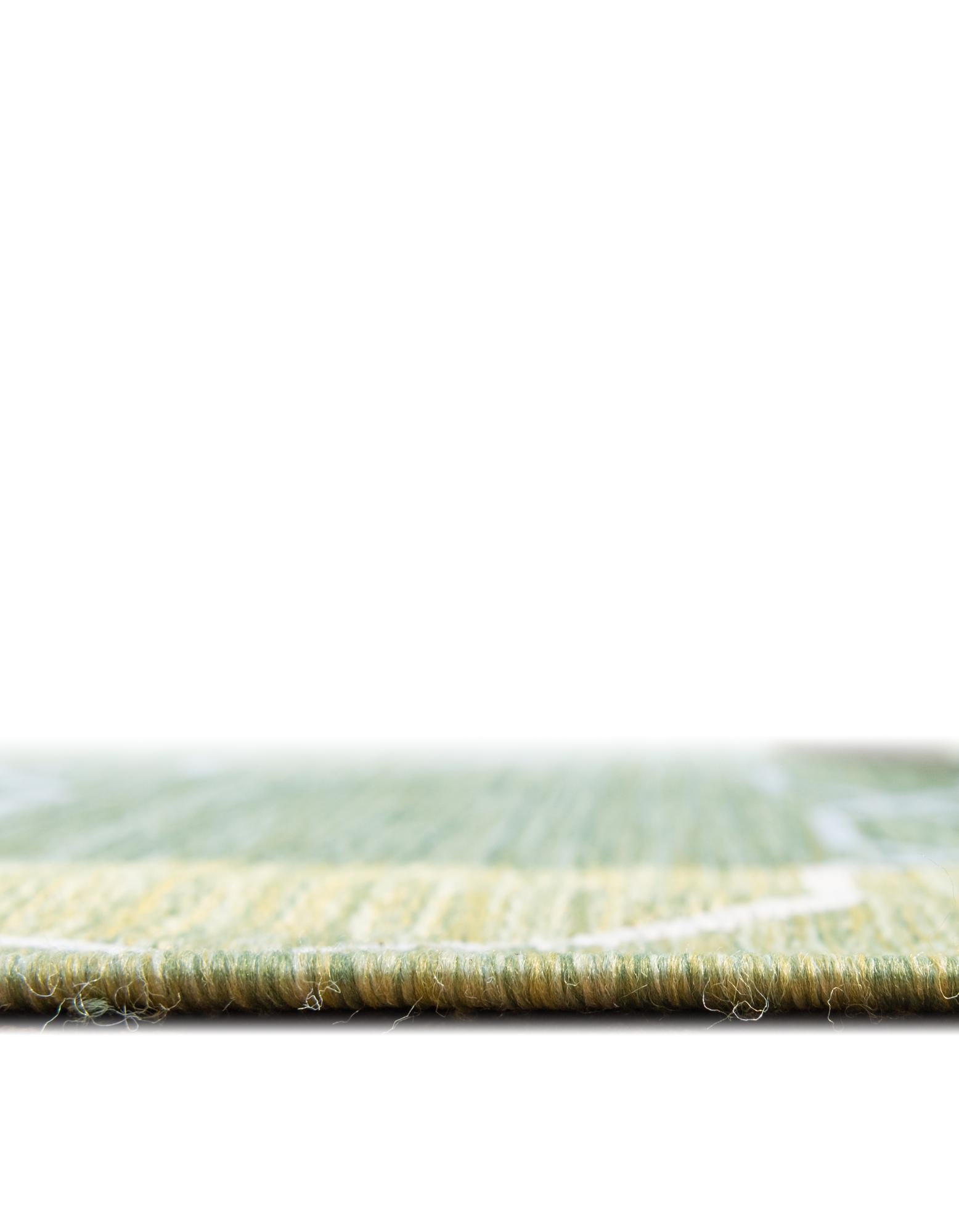 4' x 4' Easy-Clean Lattice Indoor / Outdoor Round Rug