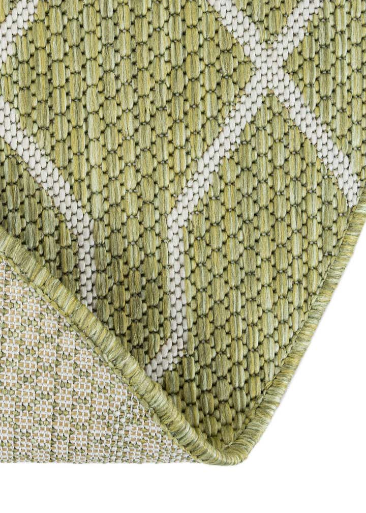 4' x 4' Easy-Clean Lattice Indoor / Outdoor Round Rug