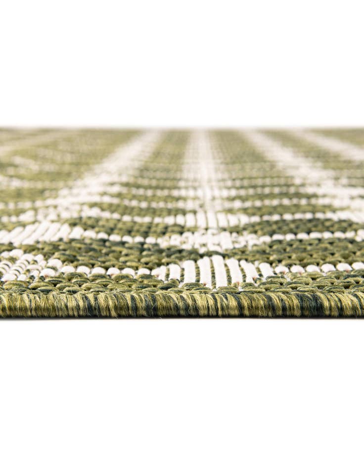 Detail image of 3' x 3' Easy-Clean Lattice Indoor / Outdoor Round Rug