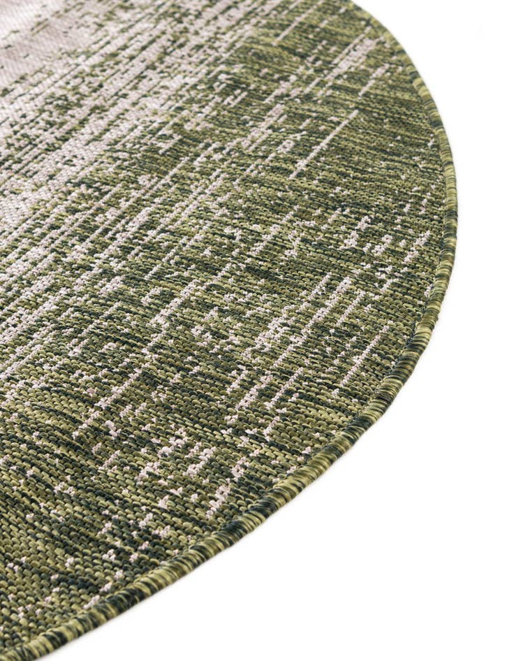 Detail image of 13' x 13'  Washable Modern Indoor / Outdoor Round Rug