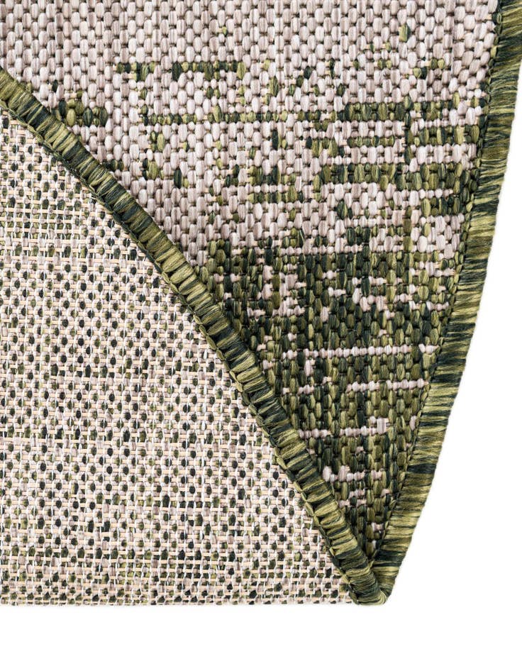 Detail image of 13' x 13'  Washable Modern Indoor / Outdoor Round Rug