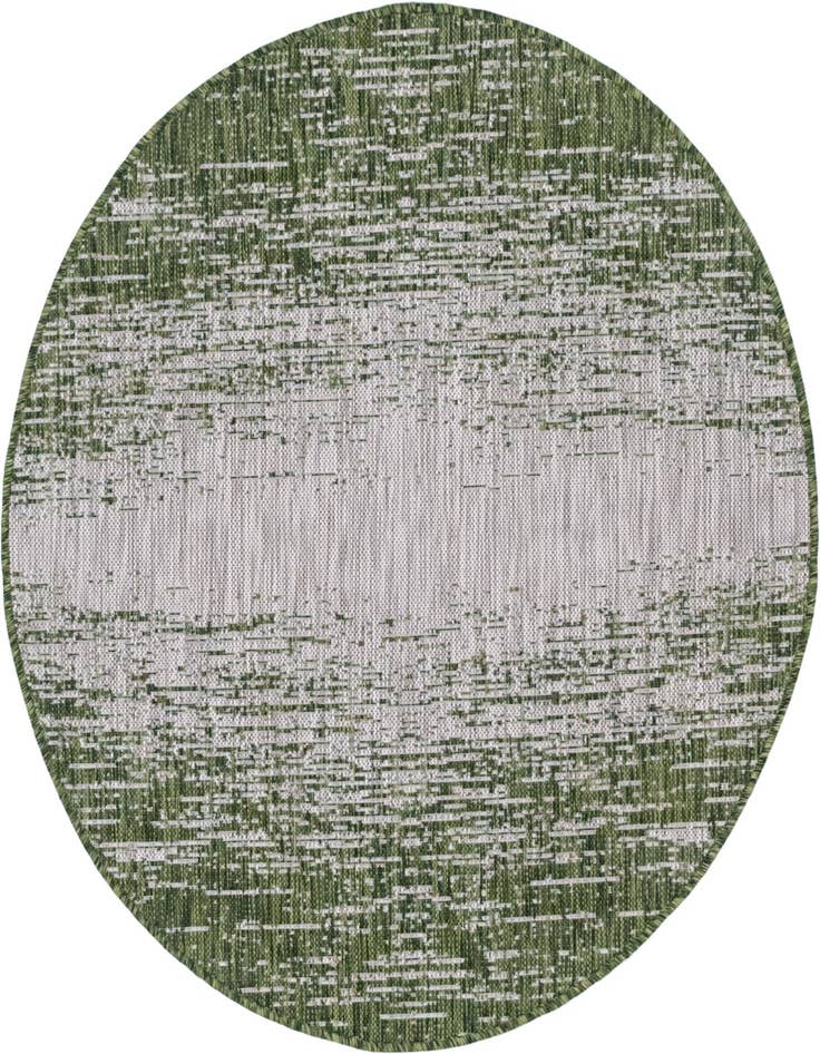 Detail image of 4' x 4' Easy-Clean Modern Indoor / Outdoor Round Rug