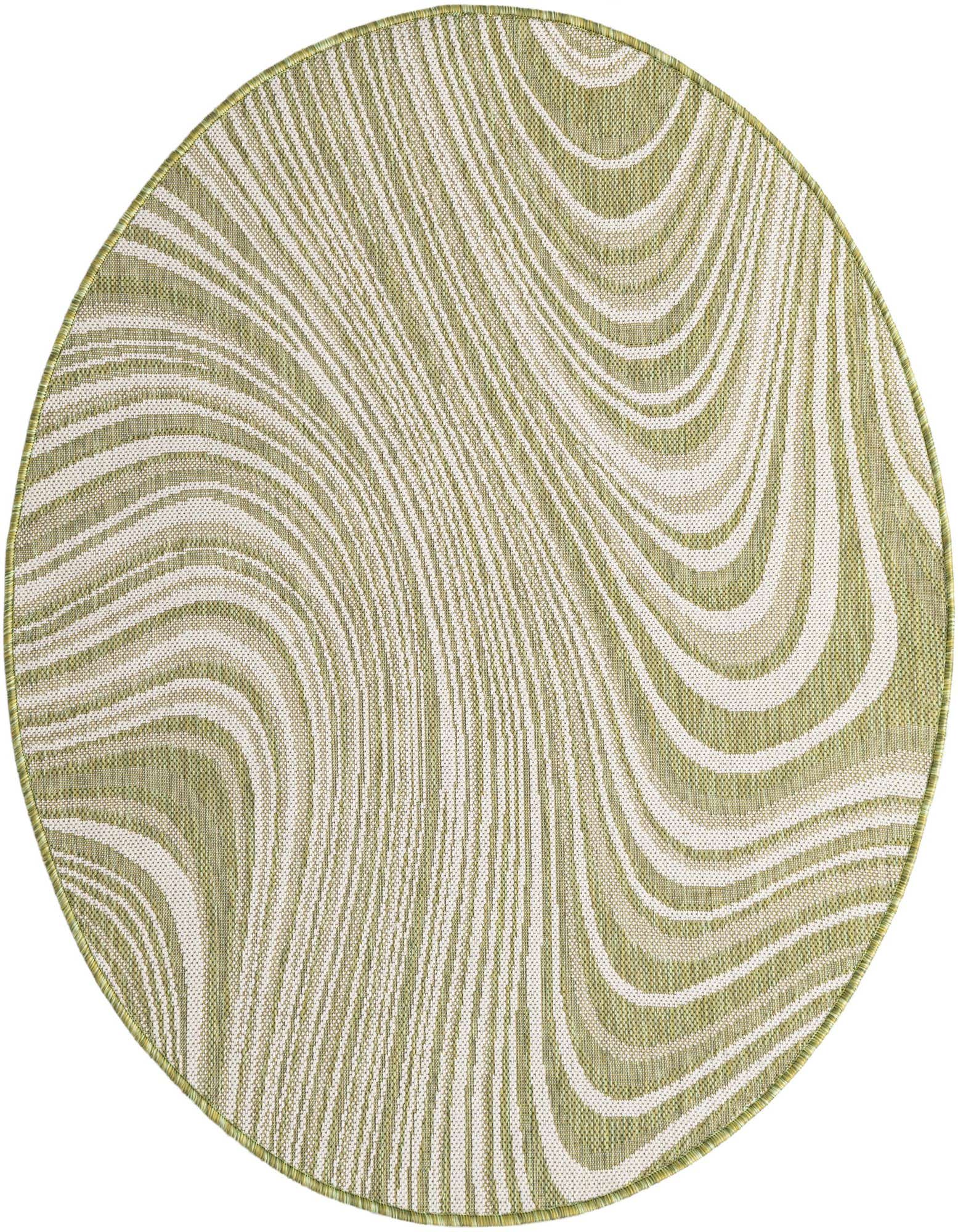 4' x 4' Easy-Clean Modern Indoor / Outdoor Round Rug