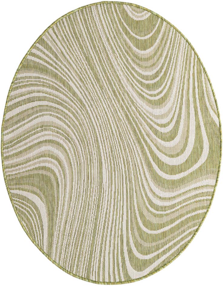 Detail image of 4' x 4' Easy-Clean Modern Indoor / Outdoor Round Rug