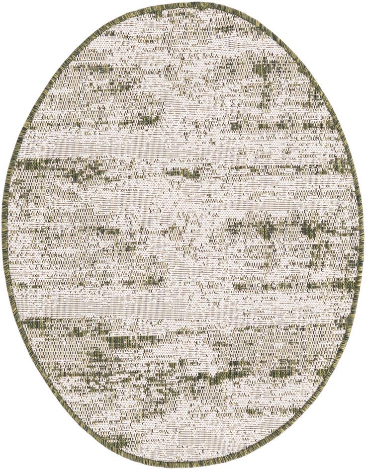 Detail image of 3' x 3' Easy-Clean Modern Indoor / Outdoor Round Rug