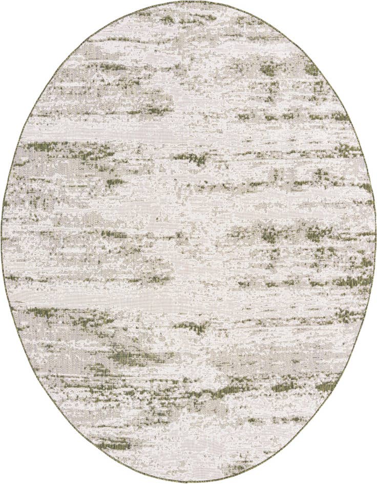 Detail image of 10' x 10' Easy-Clean Modern Indoor / Outdoor Round Rug