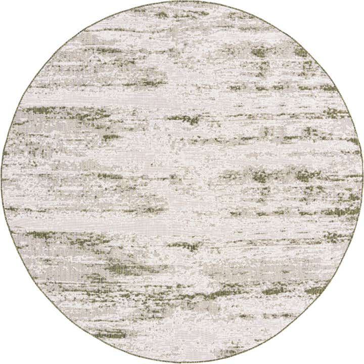 10' x 10' Easy-Clean Modern Indoor / Outdoor Round Rug