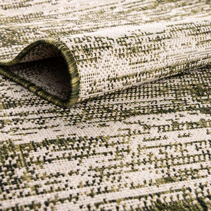 4' x 4' Easy-Clean Modern Indoor / Outdoor Round Rug