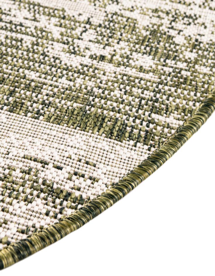 Detail image of 10' x 10' Easy-Clean Modern Indoor / Outdoor Round Rug