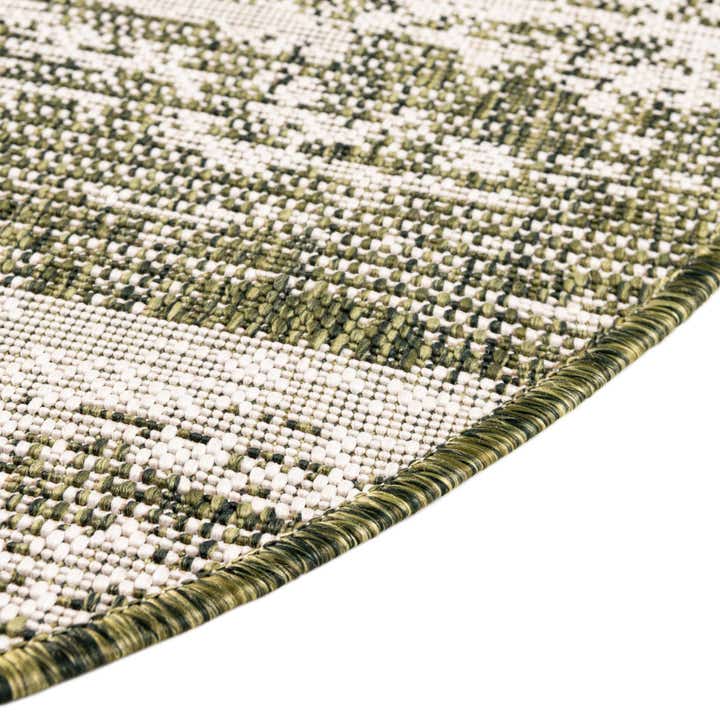 4' x 4' Easy-Clean Modern Indoor / Outdoor Round Rug