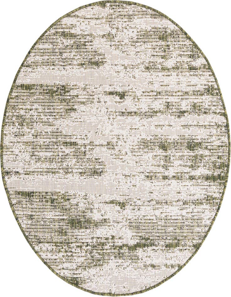 Detail image of 4' x 4' Easy-Clean Modern Indoor / Outdoor Round Rug