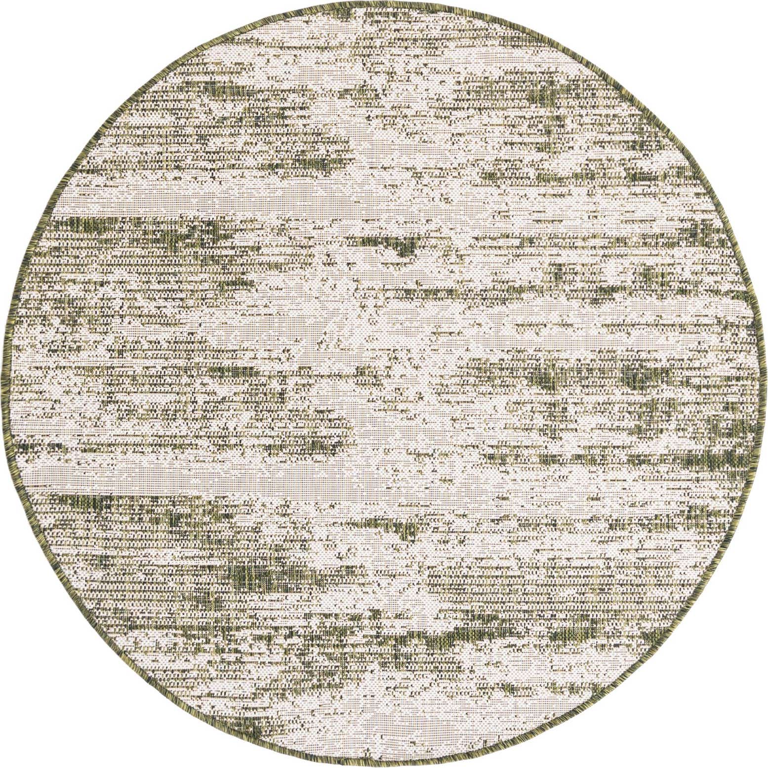 4' x 4' Easy-Clean Modern Indoor / Outdoor Round Rug