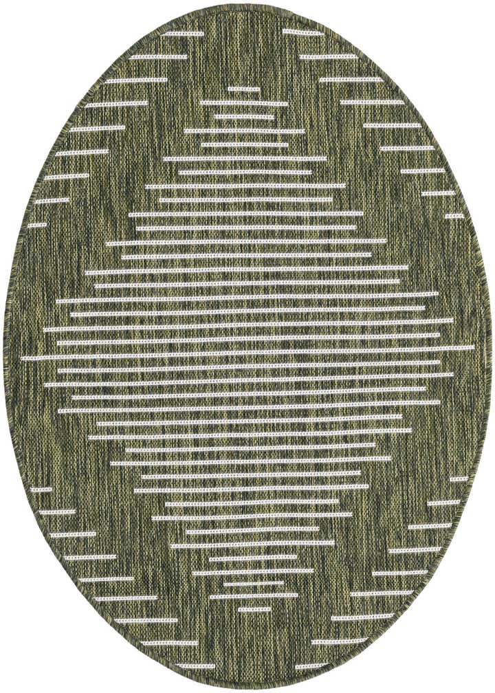 3' x 3' Easy-Clean Modern Indoor / Outdoor Round Rug