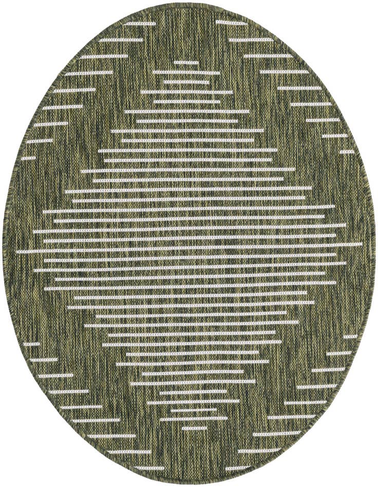 Detail image of 4' x 4' Easy-Clean Modern Indoor / Outdoor Round Rug