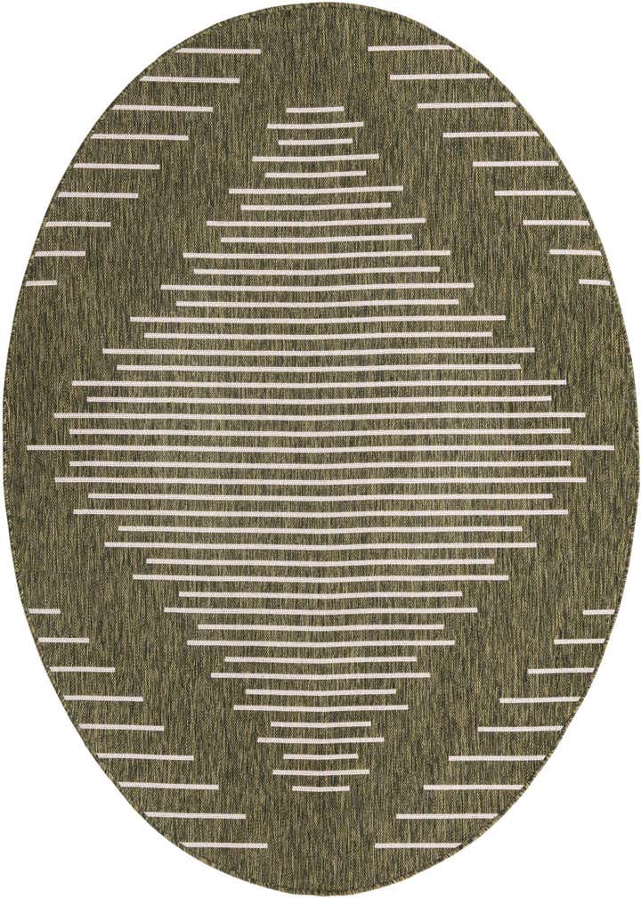6' x 6' Easy-Clean Modern Indoor / Outdoor Round Rug