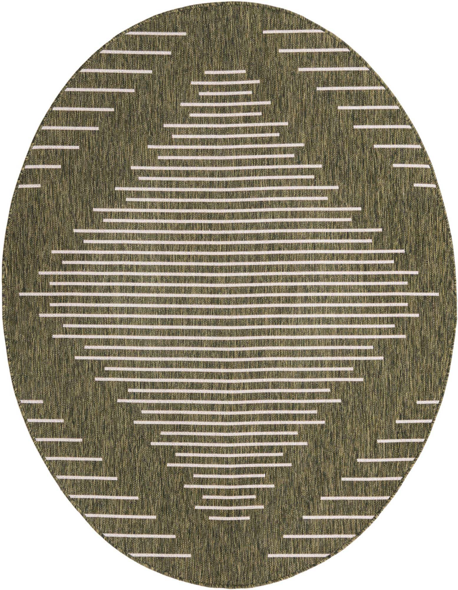 6' x 6' Easy-Clean Modern Indoor / Outdoor Round Rug