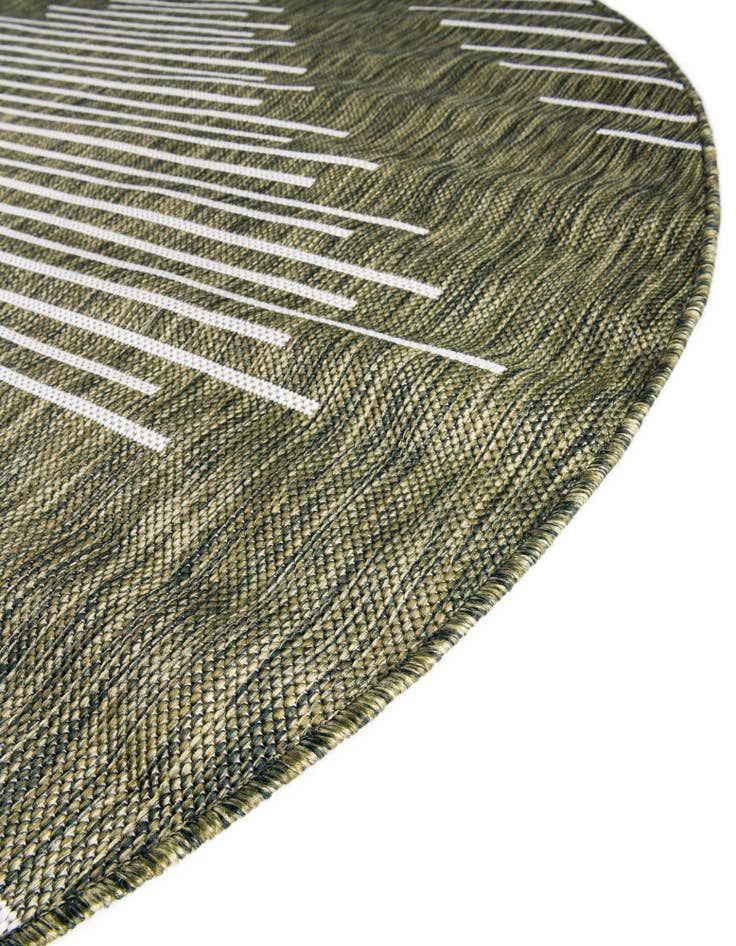 Detail image of 10' 8 x 10' 8 Easy-Clean Modern Indoor / Outdoor Round Rug