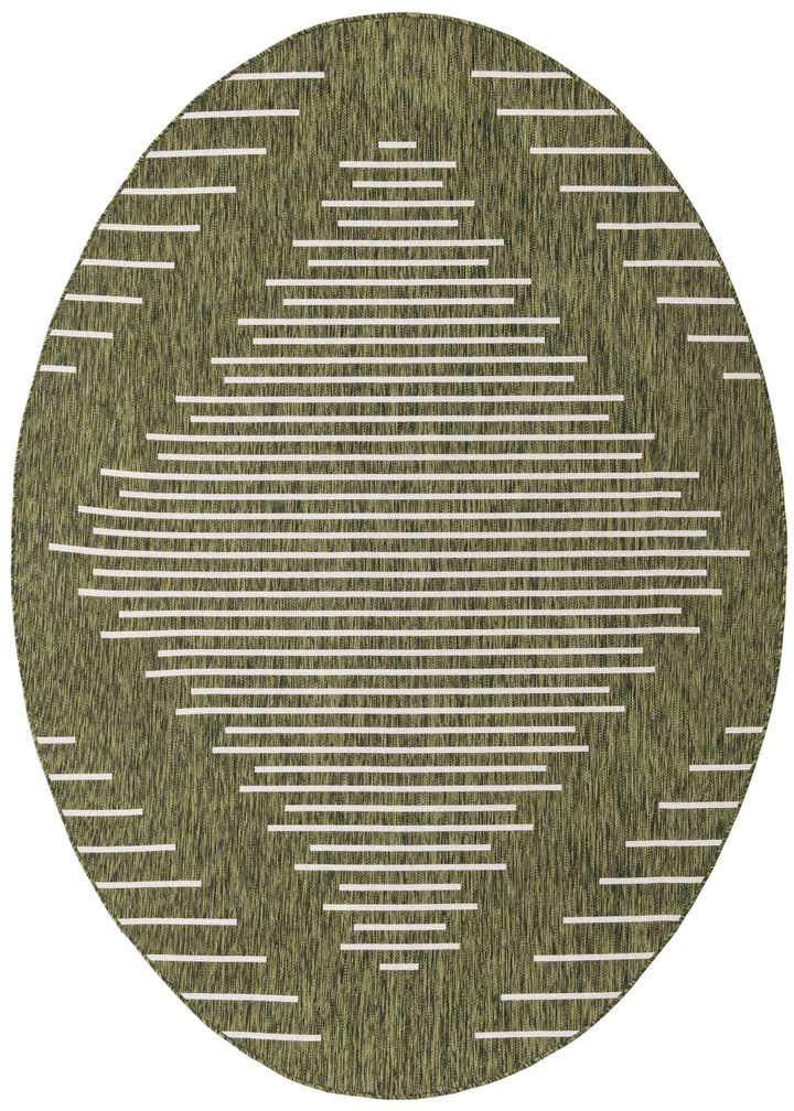 7' 10 x 7' 10 Easy-Clean Modern Indoor / Outdoor Round Rug