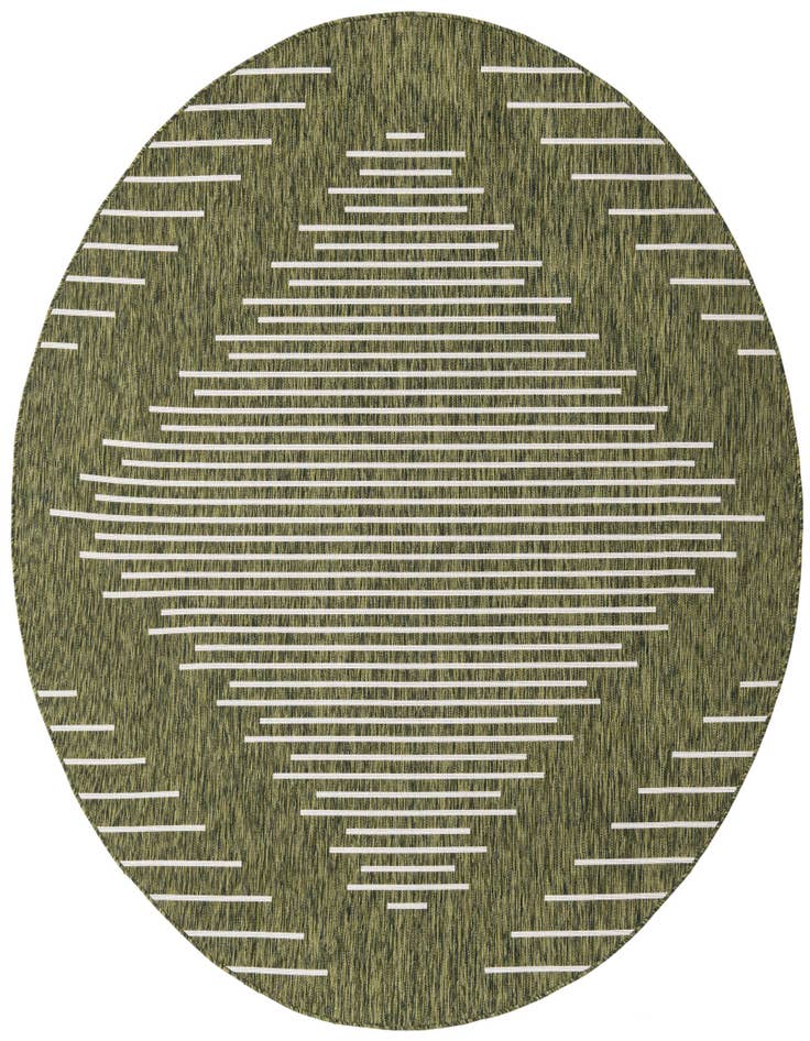 Detail image of 7' 10 x 7' 10 Easy-Clean Modern Indoor / Outdoor Round Rug