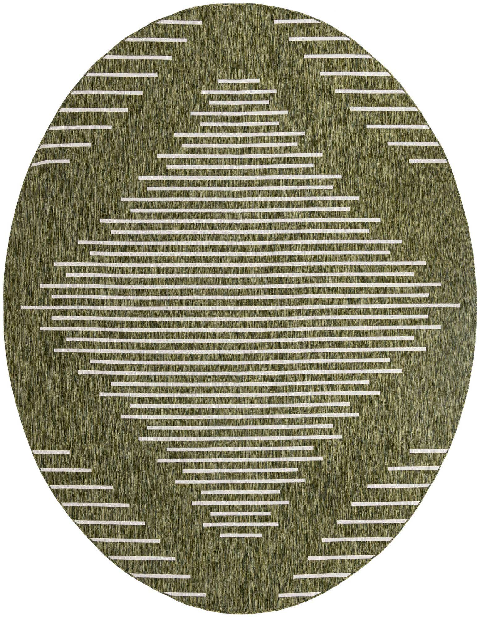 10' 8 x 10' 8 Easy-Clean Modern Indoor / Outdoor Round Rug